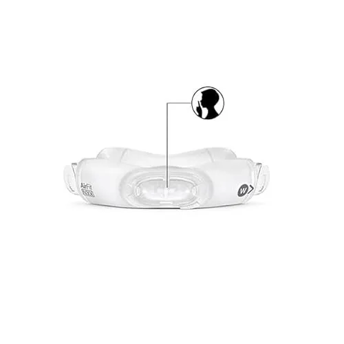 Resmed Cushion N30I Wide Quiet - Beatmungsgeräte & Anästhesieausrüstung mit neuer QuietAir Belüftungstechnologie und weichem Silikonkissen für optimalen Komfort und leisen Betrieb.