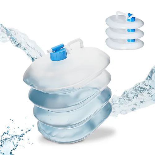 Wasserkanister faltbar Set 4x Camping Trinkwasser Kanister Wasserbehälter 5-15 L