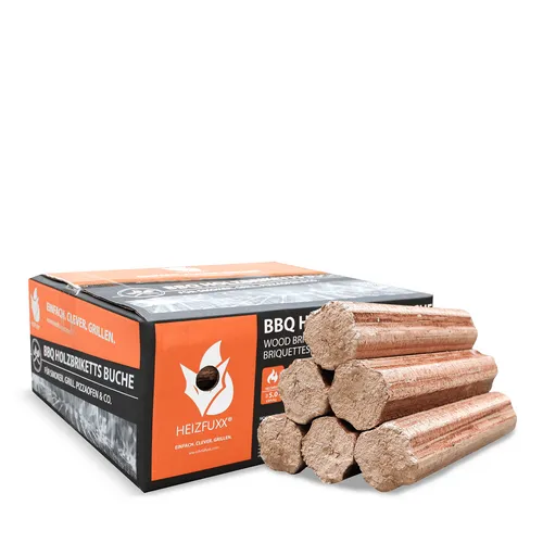 Produktbild BBQ Buchenholzbriketts 18kg 100% Buche ! Für Grill Smoker Kamin Pizzaofen