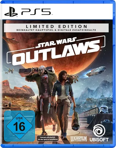 Star Wars Outlaws - Limited Edition (exklusiv bei Amazon) - [PlayStation 5] - Spiele für PlayStation 5: Entdecke die Galaxis in einem spannenden Open-World-Abenteuer und erlebe die Geschichte einer Gesetzlosen mit der Limited Edition inklusive exklusiven Charakterpaketen!