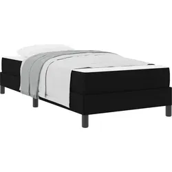 vidaXL Boxspringbett mit Matratze Schwarz 80 x 200 cm von vidaXL