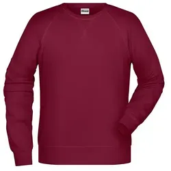 Sweatshirt Raglanärmel JN8022 - James & Nicholson in Weinrot 3XL - Arbeits- & Schutzkleidung: Hochwertiges Sweatshirt mit Raglanärmeln, ideal für Komfort und Bewegungsfreiheit, in verschiedenen Farben und Größen erhältlich.