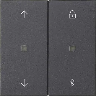 Gira 536728 S3000 Jalousie- + Schaltuhr BT System 55 Anthrazit - Smart Home Jalousie- und Schaltuhr mit Bluetooth für komfortable Steuerung von Jalousien und Beleuchtung über die Gira App. Programmierbare Schaltzeitpunkte und Astro-Funktion für maximale Flexibilität.