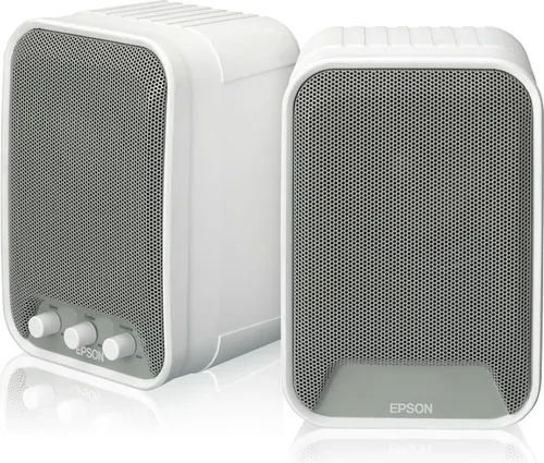Epson Aktivlautsprecher ELPSP02 – 2.0 Kanäle, 30 W, Weiß