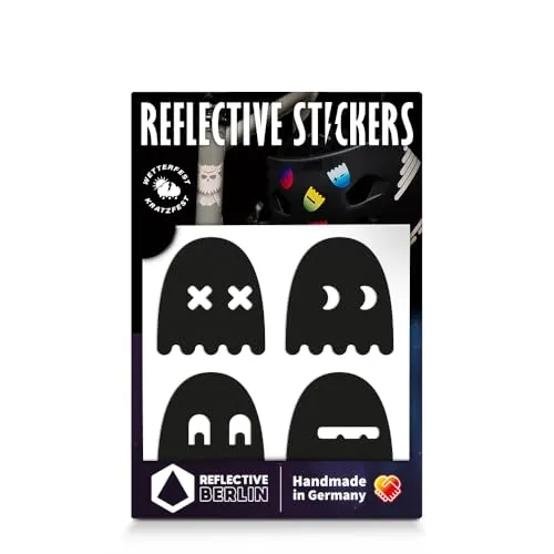 Reflective Berlin Decals Reflexaufkleber Ghost Schwarz Einheitsgröße