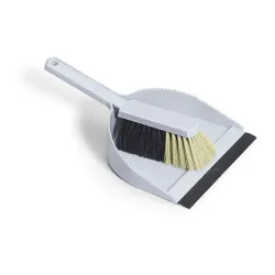 NÖLLE PROFI BRUSH Bürsten- und Pinseltechnik e.K. Kehrgarnitur, Kehrset aus Kunststoff mit Lippe und Rosshaarmischung, Farbe: Granit, Maße: 35 x 22 cm 00456559