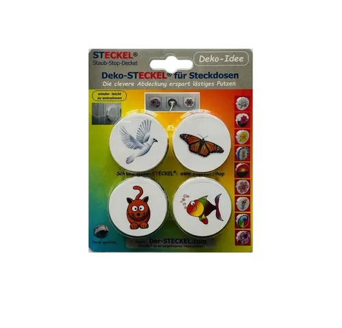 STECKEL Wanddekoobjekt 4 Stück DEKO-STECKEL®