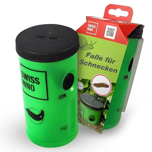 SWISSINNO Schneckenfalle für Garten – Wiederverwendbare Schneckenfalle mit Wasser – Effektive Schneckenbekämpfung ohne Köder – Witterungsbeständig - 1 Falle