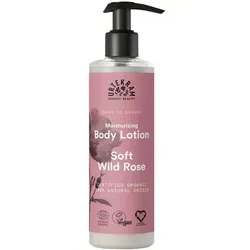 Urtekram Wild Rose Body Lotion - Ganzkörperpflege mit biologischer Sheabutter und Aloe vera-Extrakt, spendet langanhaltende Feuchtigkeit und verwöhnt die Haut mit einem entspannenden Wildrosen-Duft.