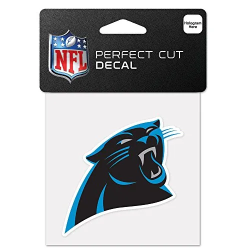 NFL Unisex-Erwachsene, Unisex-Kinder Standard, Schwarz, 4 Inches x 4 Inches