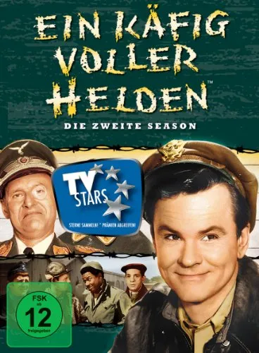 Ein Käfig voller Helden - Season 2 (DVD) - Beliebte Kriegs-Comedy-Serie, freigegeben ab 12 Jahren, ideal für Fans von humorvollen Geschichten aus dem Zweiten Weltkrieg.