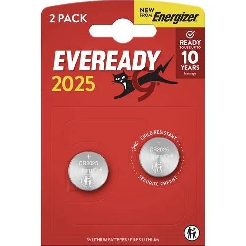 Eveready Knopfzelle CR2025 3V 2 St. E304439300
