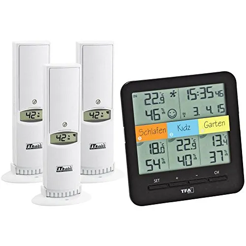 Funk Thermo Hygrometer mit 3 Sendern KLIMA@HOME