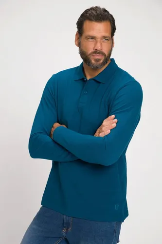 JP1880 Poloshirt Basic Langarm Piqué blau/grün 7XL - Hochwertiges Poloshirt aus 100% Baumwolle in 7XL, ideal für den täglichen Einsatz. Pflegeleicht und in stilvollem Design, perfekt für lässige Anlässe.