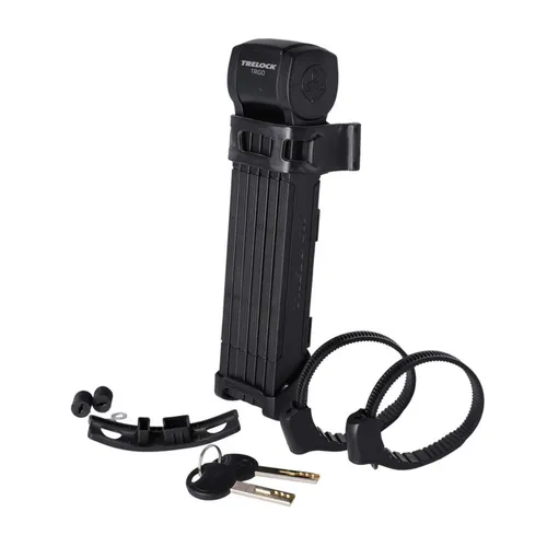 Trelock Faltschloss Trigo FS 380/100 mit Halter ZF234, schwarz