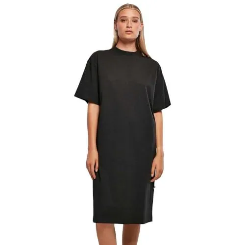 Urban Classics Damen Ladies Organic Long Oversized Tee Dress Kleid, Schwarz, 5XL EU