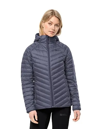 Jack Wolfskin Damen PASSAMANI DOWN Hoody XL - Funktionsjacke, winddicht und wasserabweisend mit dauerhaft imprägnierten Daunen, ideal für Outdoor-Aktivitäten und umweltfreundlich dank Bluesign-Zertifizierung.
