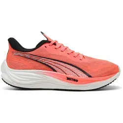 Puma Herren Velocity Nitro 3 Laufschuhe - Glowing Red-Puma Black-Puma White, Größe 40,5 - Laufschuhe für Neutralschuh-Läufer mit atmungsaktivem Obermaterial und reaktionsfreudiger Nitro-Dämpfung für maximalen Komfort beim Laufen.