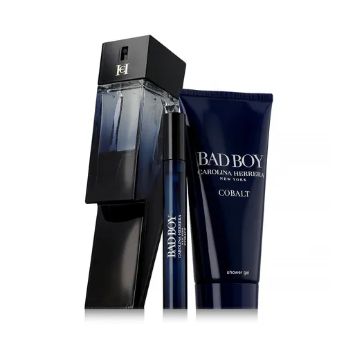 Carolina Herrera Bad Boy Cobalt EDP Geschenkset 100 ml + Mini EDP 10 ml - Herren Parfüm Geschenkset mit Bad Boy Cobalt Eau De Parfum, inklusive 10 ml Miniatur für unterwegs – ideal für den stilbewussten Mann.
