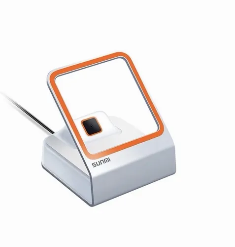Sunmi Blink Barcode-Scanner - Desktop-Gerät mit 2D-Imager, der schnell und präzise decodiert, ideal für effiziente Kassensysteme.