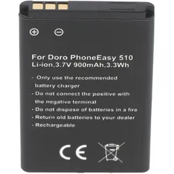 AccuCell Akku passend für den Doro PhoneEasy 510 Akku DBC-800A, DBC-800B, DBR-800A