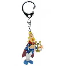 Plastoy SAS Asterix - Troubadix mit Leier - Schlüsselanhänger 267448