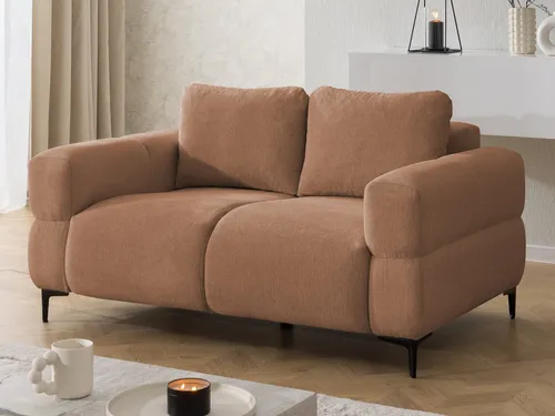 S-Style Möbel 2-Sitzer Sofa Cardea in Bubble-Optik in rot von S-Style Möbel