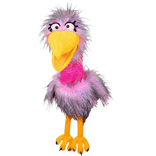 Living Puppets W762 Handspieltier Madame Quassel Schlamassel - 54 cm, drehbarer Hals und leicht bespielbar für kreative Kinderspiele