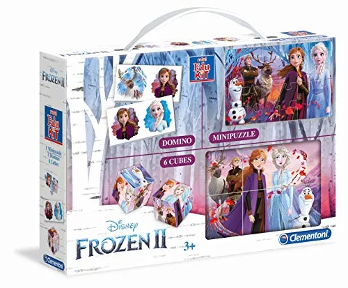 Mini Edukit - Disney Frozen 2 (Kinderspiel): Minipuzzle - Domino - 6 Cubes