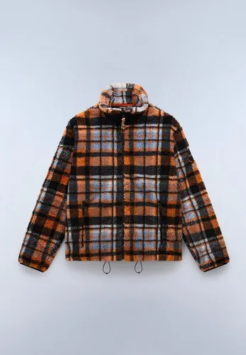 Napapijri T-Montepiana Check CBW L - Herren Funktionsjacke - Hochwertige Funktionsjacke aus 70% recyceltem Material, mit verstellbarem Saum und einzigartigem Materialmix für nachhaltigen Komfort.