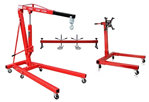 Motorkran 2 To Motorheber Kran + Motorbrücke 500 kg + Motorständer 567 kg