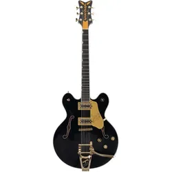 Gretsch LTD Falcon Center Block Bigsby GH EB Midnight Sapphire - E-Gitarre - E-Gitarre mit Center Block und Bigsby Vibrato, ideal für kraftvollen Sound und vielseitige Spielstile.