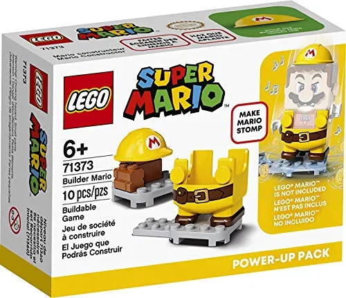 LEGO Super Mario Builder Mario Power-Up Pack 71373 Building Kit, Fun Gift for Kids to Power Up The Mario Figure in The Adventures with Mario Starter Course (71360) Playset, New 2020 (10 Pieces)