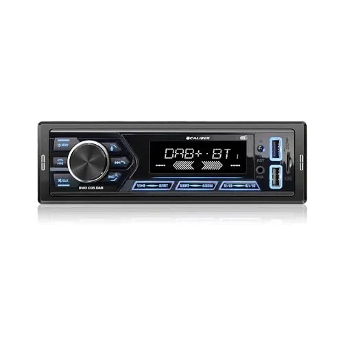 Caliber Autoradio Bluetooth 1DIN, DAB+/FM Tuner, 4x55W, USB/Micro SD, 2.1A Ladefunktion, Aux-in, Freisprecheinrichtung, RCA Ausgang, MP3/WMA/APE/FLAC/AAC