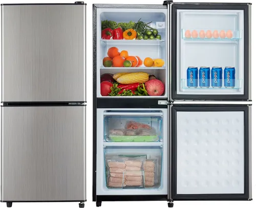 Merax Kühlschrank Kühl-Gefrierkombination BCD-106W