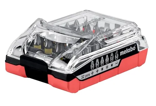 Metabo Akku-Bit-Box – 626696000 – Vielseitiges Bit-Set für präzise Arbeiten – 32-teilig