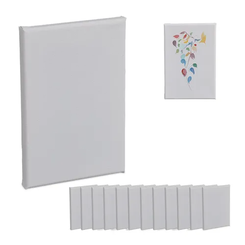 Leinwand Leinwandset Malleinwand Blankoleinwand 14 Stück 12x18 cm Baumwolle