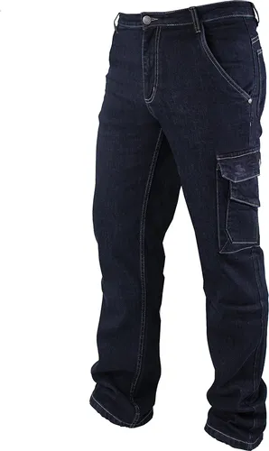 Goodyear Workwear Herren Carpenter Multi Pocket Stretch Denim Arbeitsjeans - Hochwertige Arbeitshose aus Denim für Zimmerleute, mit zahlreichen praktischen Taschen und moderner Passform für optimalen Komfort und Haltbarkeit.