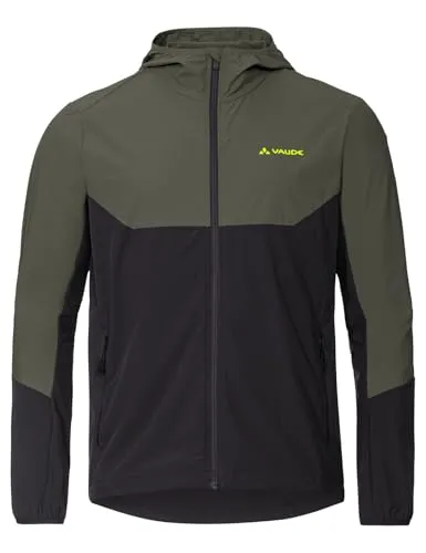 VAUDE Herren Mens Moab Jacket IV - Khaki, XXL EU - Windjacke für Herren mit 80% Winddichtigkeit, ideal für Radtouren und Bergwanderungen. Hohe Atmungsaktivität und nachhaltige Herstellung sorgen für Komfort und Umweltschutz.