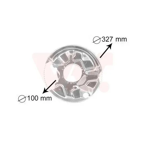 Van Wezel Spritzblech 3024374 für Bremsscheiben - Bremsscheiben-Zubehör, schützt vor Schmutz und verbessert die Bremsleistung für mehr Sicherheit im Straßenverkehr.