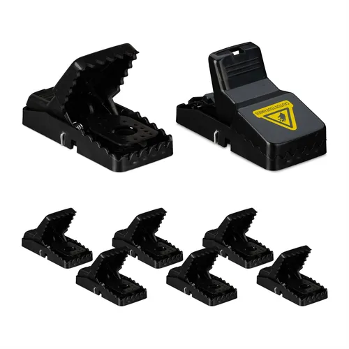 Mausefalle Köderfalle Nagerfalle Schlagfalle Schnappfalle Mäusefänger 8er Set