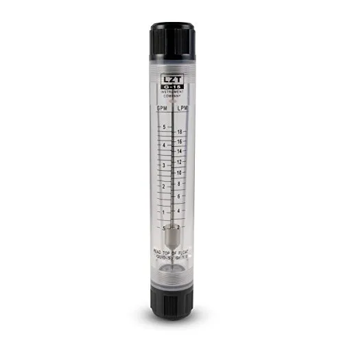 PureOne LZT-IG 5GPM Röhren-Durchflussmesser Messbereich 2 Bis 18 Liter/Minute, ½