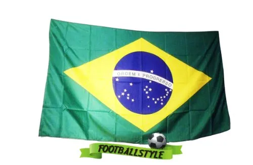 Flaggenking Brasilien Flagge/Fahne - wetterfest, mehrfarbig, 150 x 90 x 1 cm