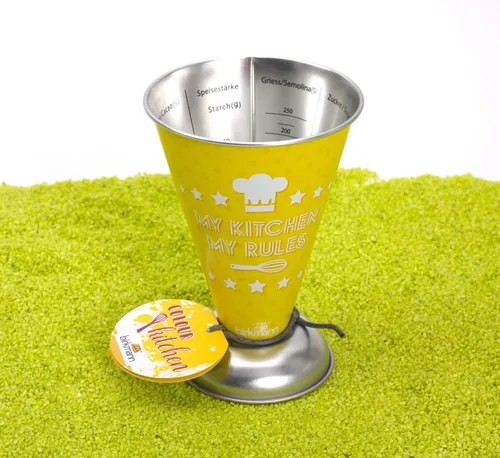 RBV Birkmann Colour Kitchen Messbecher My Kitchen My Rules in gelb