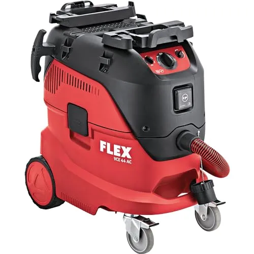 Flex VCE 44 H AC Sicherheitssauger - Bodenstaubsauger mit 42 l Behälter und 1200 Watt Leistung, bietet automatische Filterabreinigung für konstant hohe Saugleistung und effiziente Reinigung.