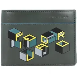 Piquadro Blue Square Revamp Geldbörse RFID Leder 13 cm von Piquadro