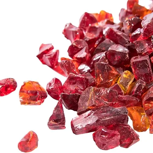 Teamson Home Feuerschale mit 4 kg Lavasteinen - Feuerschalen für den Außenbereich, beeindruckendes Lichtspiel mit hitze- und feuerbeständigem Glas, ideal für stimmungsvolle Abende im Garten.