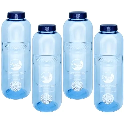 4er Set Acala Trinkflasche Grip 1,0 L aus Tritan | BPA-frei