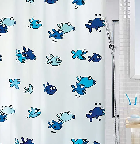 Duschvorhänge Blau von Spirella