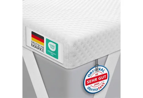 Gentle North Topper Matratzentopper 7cm H2/H3 - Hochwertiger Matratzentopper mit Gel-Memory- und Komfortschicht, 7 cm hoch. Ideal für einen angenehmen Schlafkomfort und mit schadstoffgeprüften Materialien. Maße: 80 x 200 cm.